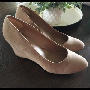 Merona Tan Wedge Heels Size 8.5